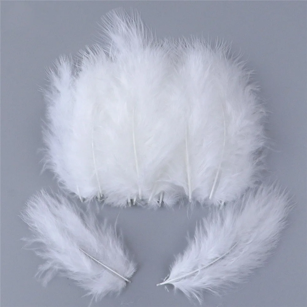 Colorful Turkey Marabou Feathers for DIY Christmas Decorations Cheap Sale Ostrich Material Dye-Patterned for Carnival Use