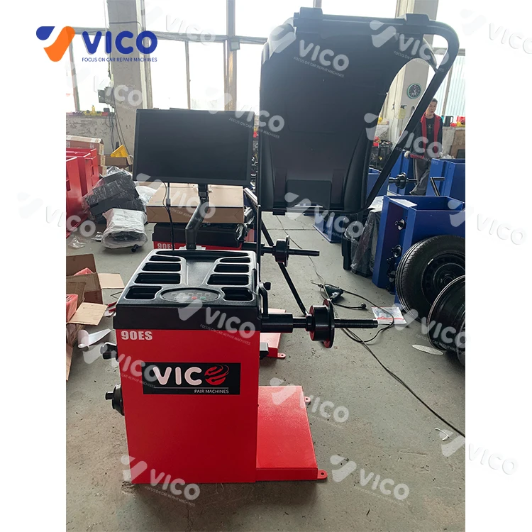 Vico Car tyre/wheel balancer #DS-90E 3D Wheel Balancing Machine Smart Balance Wheel Weights Automotive Equipment VIDEO BALANCER