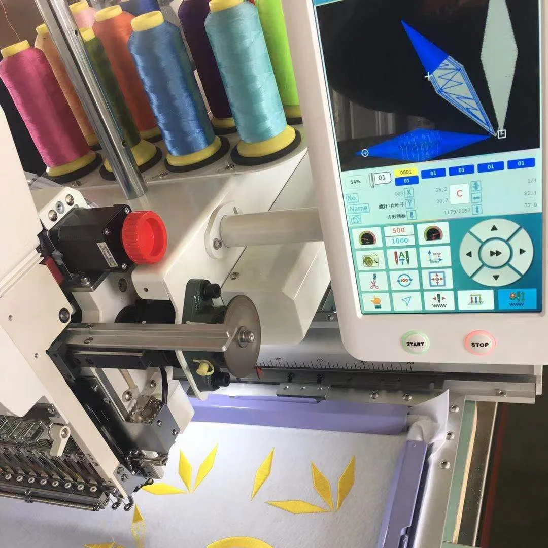 Industrial Multi needles Logo Automatic Hat 1/4/6 Head Computer Embroidery Machine Computerized Hat embroidery machine  for Sale