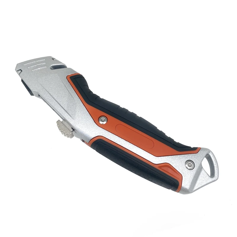 Safety utility knife heavy duty quick change blade with safety lock button auto retractable knives SK5/SK2 blade