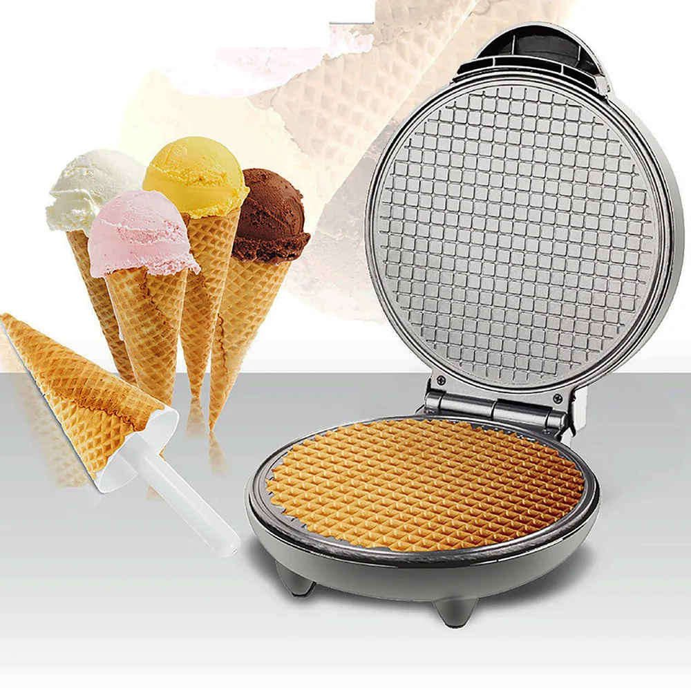 HAEGER  Household Kitchen Gas Non-Stick Egg Roll Waffle Cone Maker Pan Mold Press Plate Baking Tool