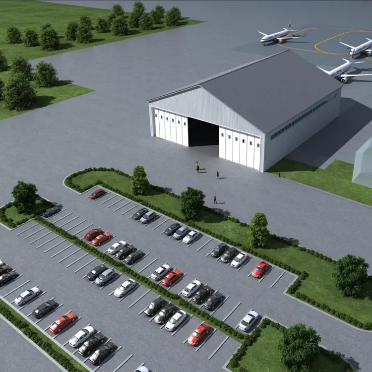 Design of Prefabricated Steel Structure Warehouse Hangar and Building-Durable Custom Prefabricated Warehouses