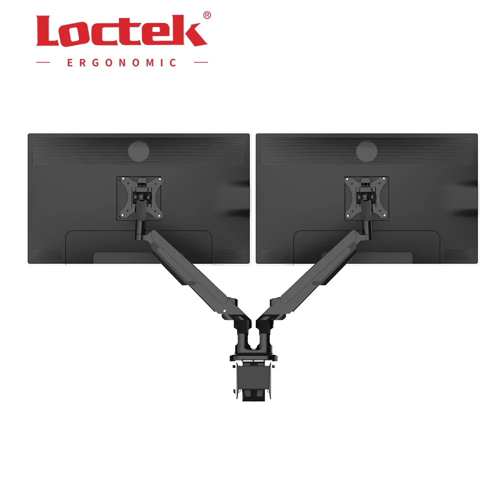 Daul Monitor Space-Saving Aluminum Gas Spring Monitor Arm Loctek DLB851D2