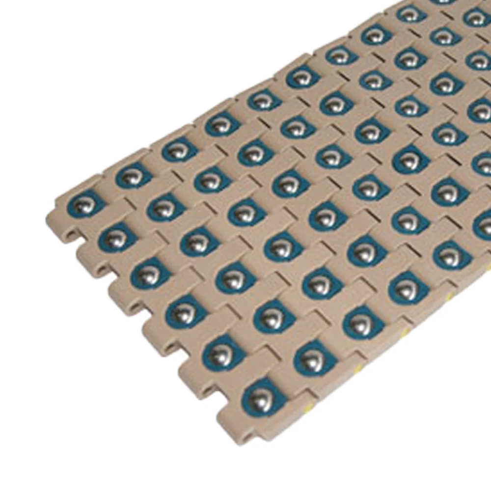 Amazon Hot Sale Coffee Color Sorting Packaging Plastic Profile Modular Conveyor Belt With Roller Top