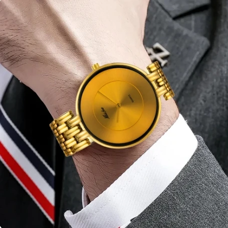 Missfox 2110 Miss Fox Popular Middle Eastern Style Minimalist Retro Gold Bracelet High-end Couple Quartz Watch For Men And Women