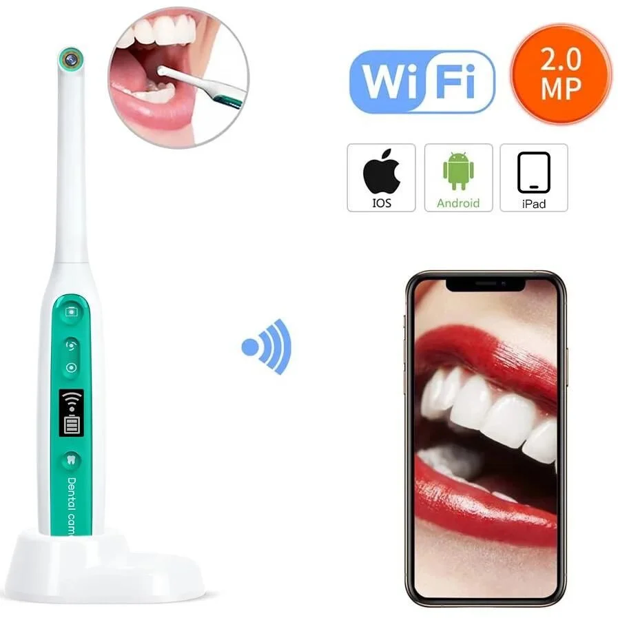 Factory 2021  1080P high resolution LED light wireless wifi video portable oral dental camera endoscope intraoral camera for mou