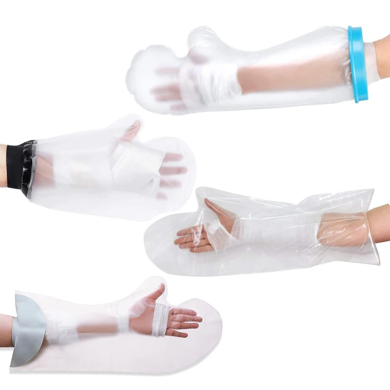 wound protector adult full arm cast protector  reusable bandage cover elastic fabric