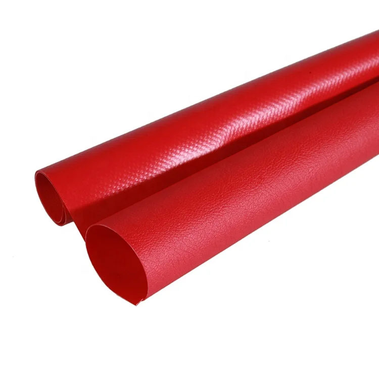 Hot new product custom red flame retardant laminated pvc fabric