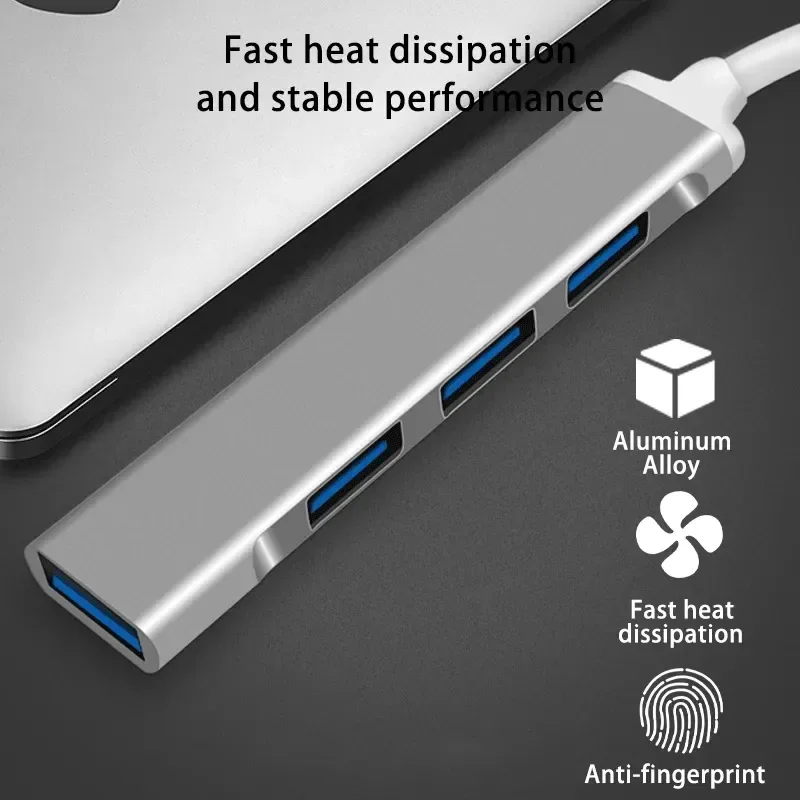 4 порта USB концентратор 5 Гбит/с док-станция преобразователь в 1 3 0 для ноутбуков мобильных жестких дисков