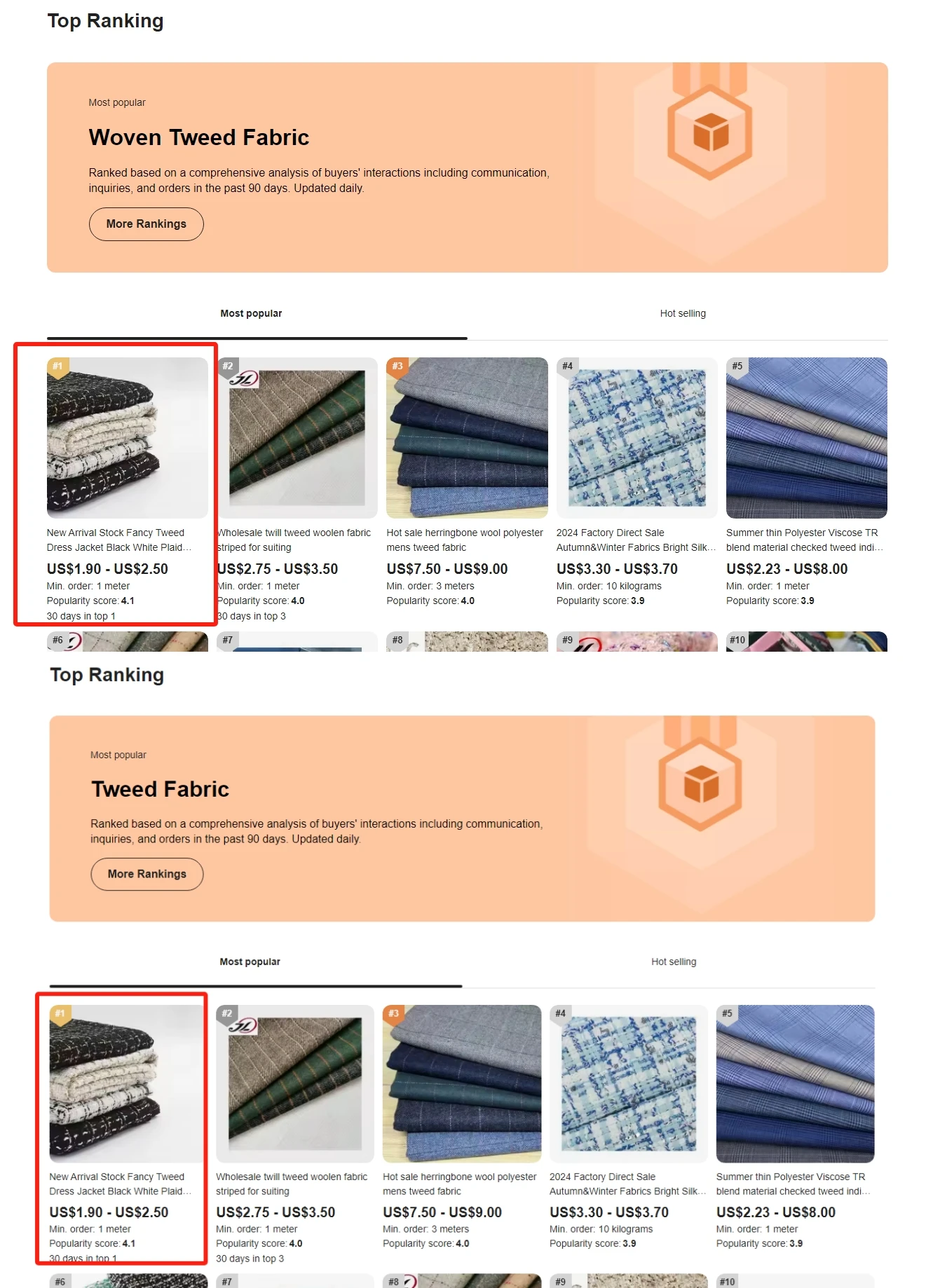 New Arrival Stock Fancy Tweed Dress Jacket Black White Plaid Winter Clothes for Women Tweed Fabric