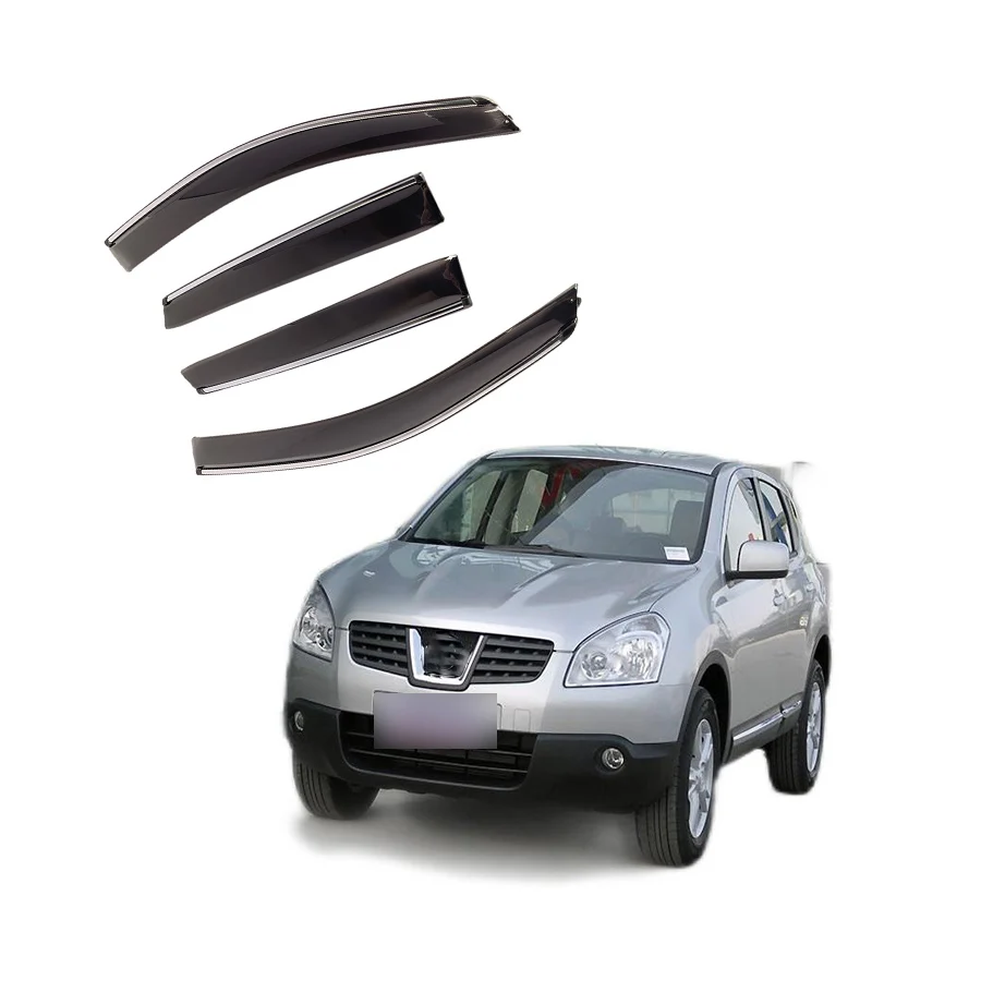 Attractive price new type window visor sun rain guard car deflectors for   QASHQAI
