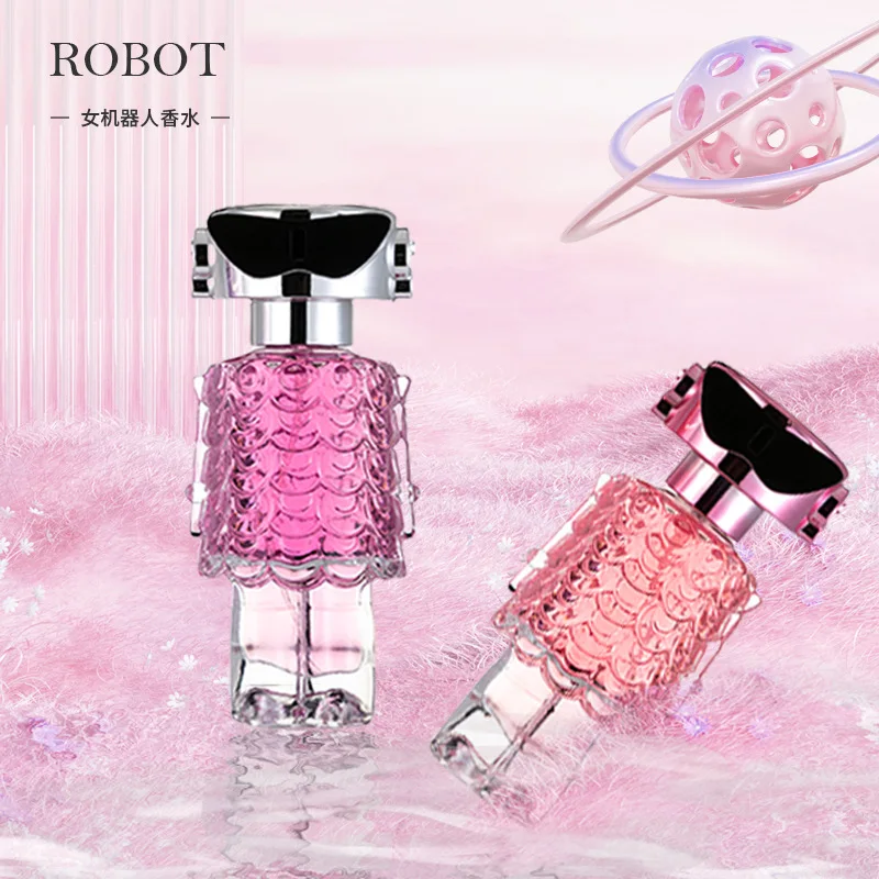 Wholesale 70Ml Rose Red Female Robot Women Perfume Lasting Fragrance Light Elegant Vietnam Ladies Perfumes