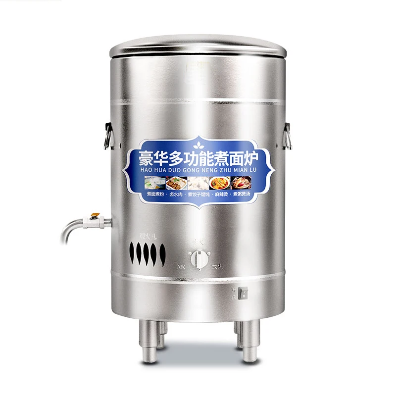 Stainless Steel Commercial restaurant kitchen serves electric and gas pasta noodle pots