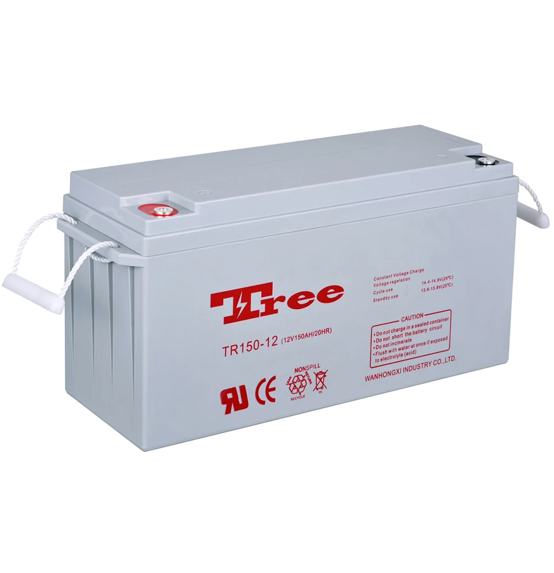Valve regulated lead acid battery 12v 150ah solar panel 1500w gel battery leisure batteries lead acid 12v for grid system 10kw