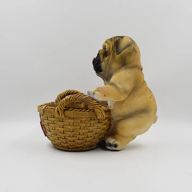 
Cute Garden Ornament Plant Gift Animal Planters And Pots Resin Dog Planter Basket Planter Home Decoration 