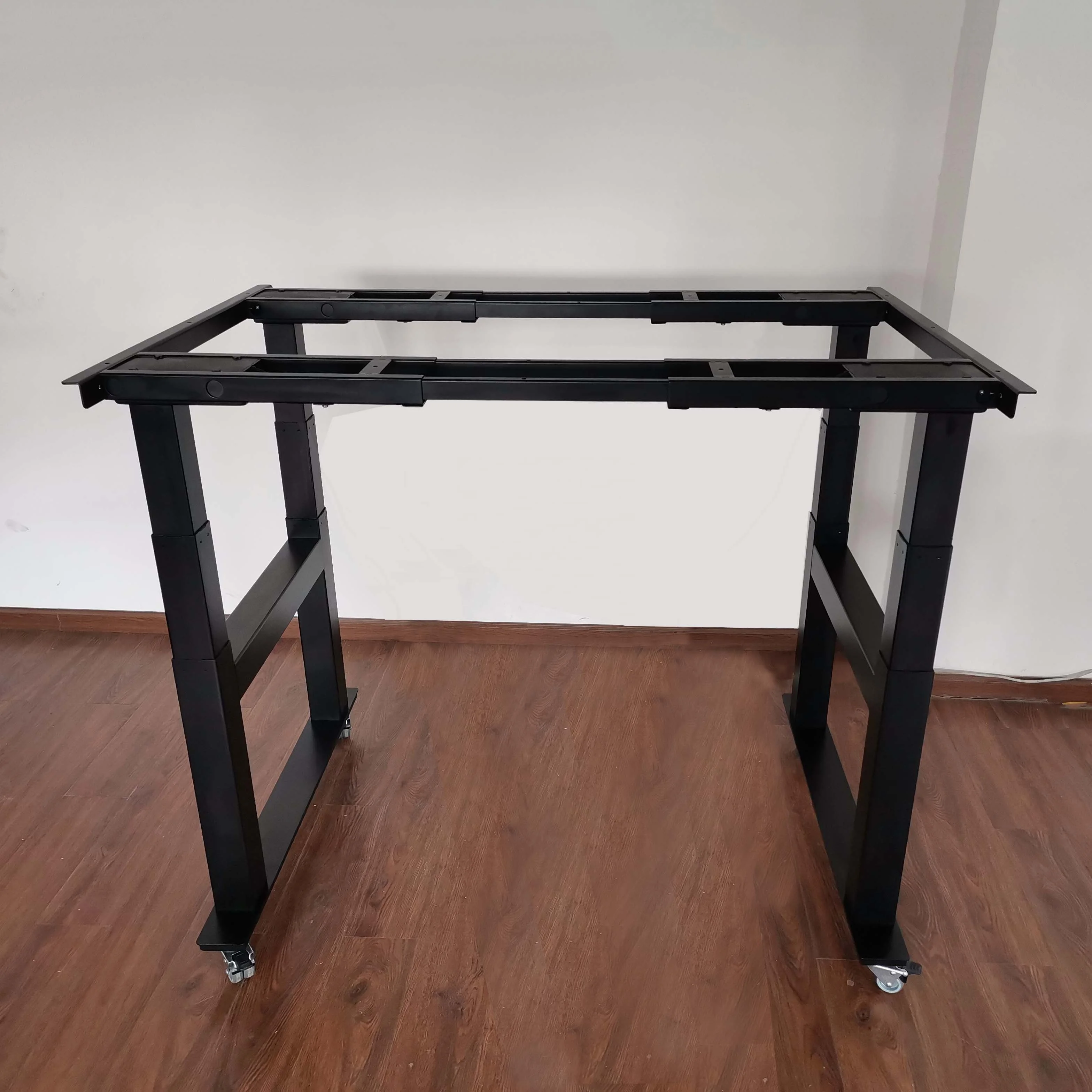 electric movable four motor    height adjustable 4 legs standing desk