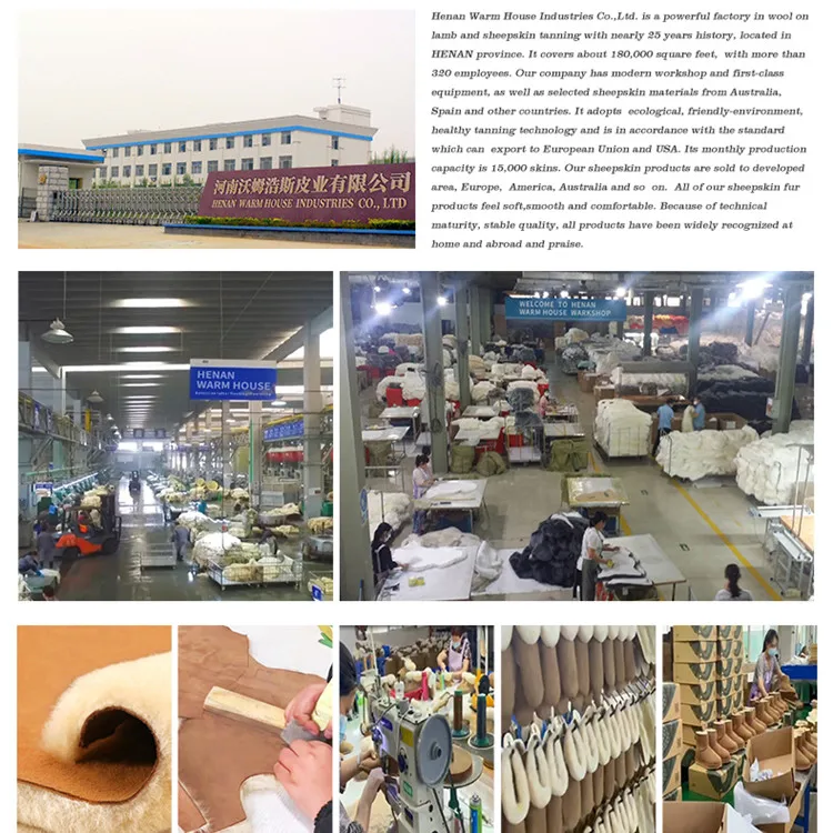 Australia shearling sheepskin slippers for women