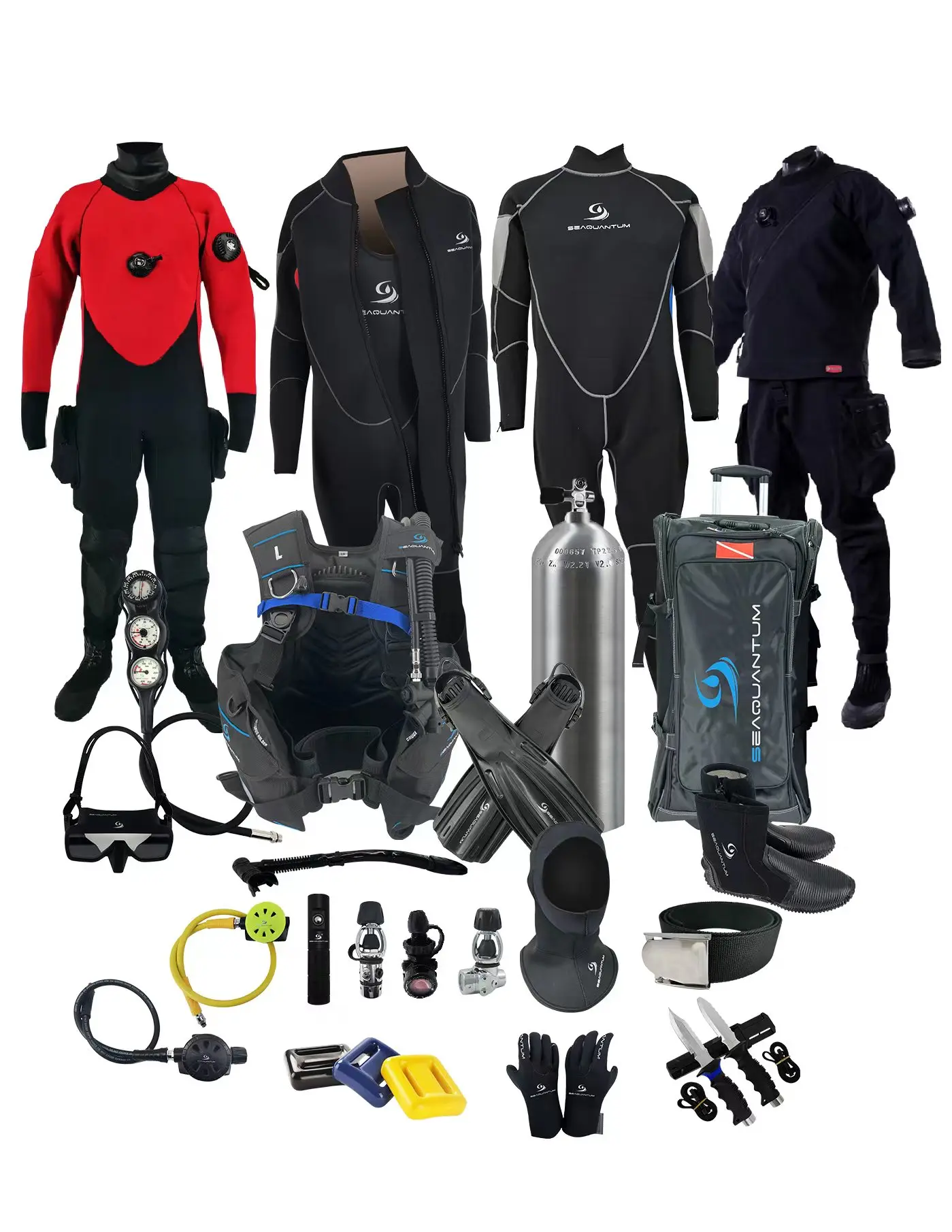 dive suit complete set