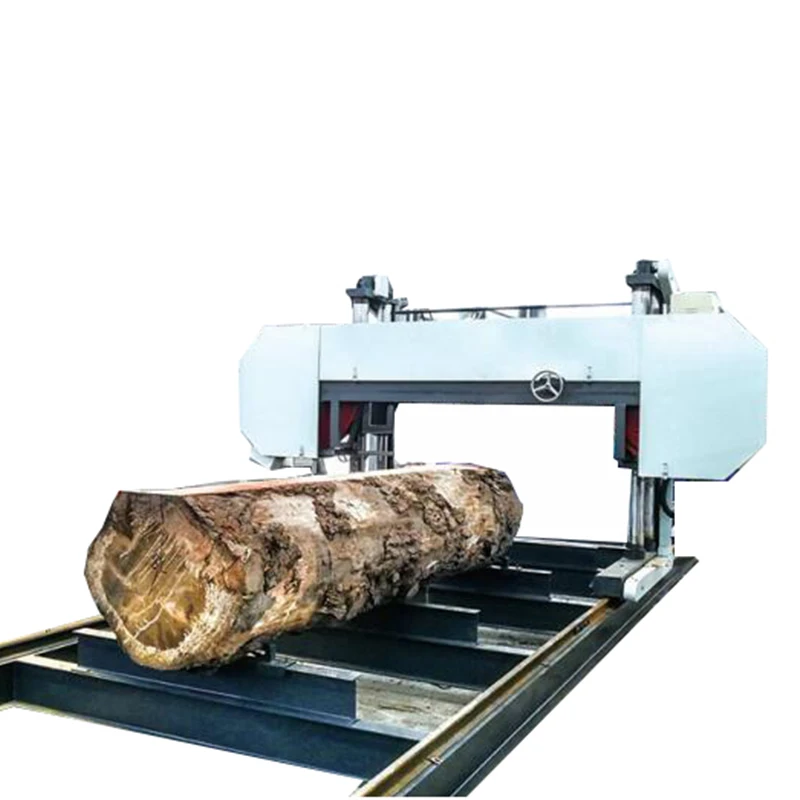 ZICAR Big Logs Trunk Cutting Horizontal Band Saw Mills CNC Automatic Feeding Band Sawmill Wood Cutting Bandsaw