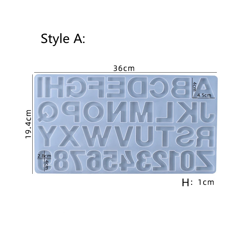 DIY reverse Resin Epoxy Making Keychain letter mould silicone backwards alphabet mold for Personalized Keychain Jewelry Pendant