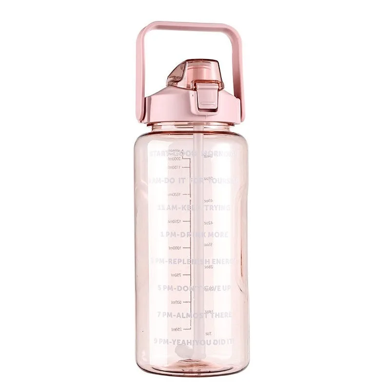 Low MOQ Wholesale Cheap BPA Free Gym Fitness Motivational Plastic Sports Water Bottle With Time Marker for Unisex