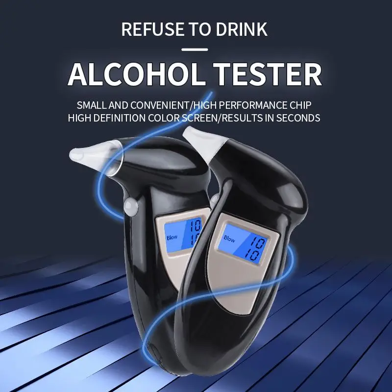  Portable lightweight alcohol tester detector breath analyzer with