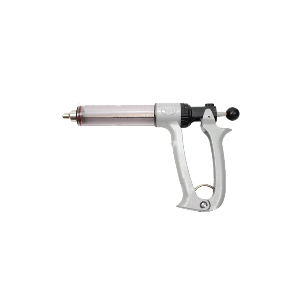 Veterinary Semi-Auto Metal Continuous Syringe Gun Vet Vaccine Injection Syringe Vaccination Injector For Animal