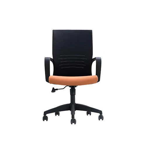 Office Chair Adjustable Mid Back Swivel Lumbar Support Desk Chair Computer Ergonomic Mesh Chair with fixed Armrest