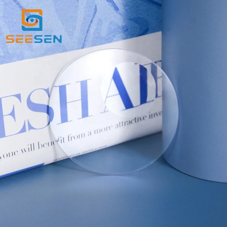 1.59  PC round top bifocal hard and ar coating HMC eyeglasses prescription lenses RT-28 eyewear lens