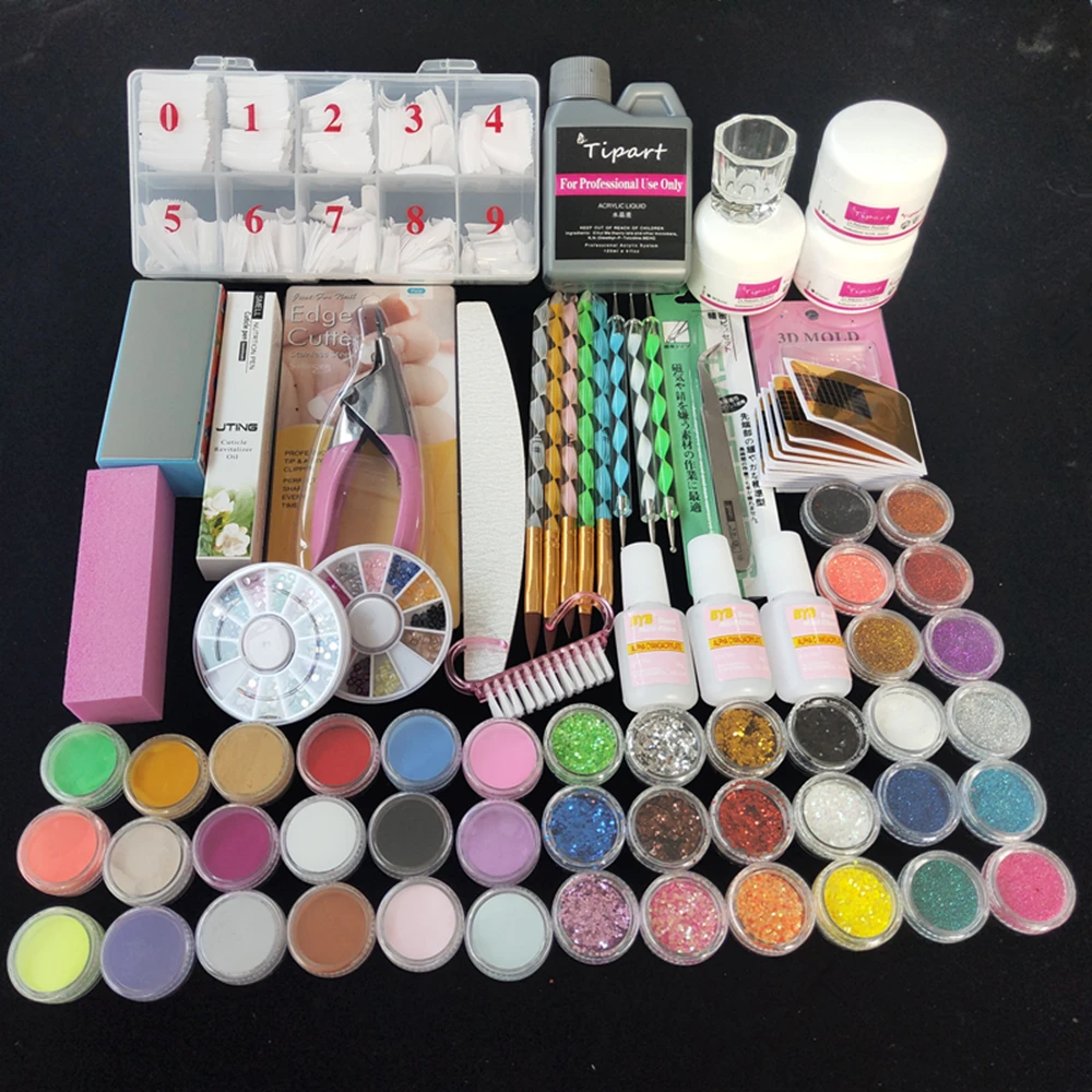 42Colors  Nail Dip Set Acrylic Powder  Gel Nail Extension Kit Professional Nail Kit For Beauty Manicure Soft Accessories Art