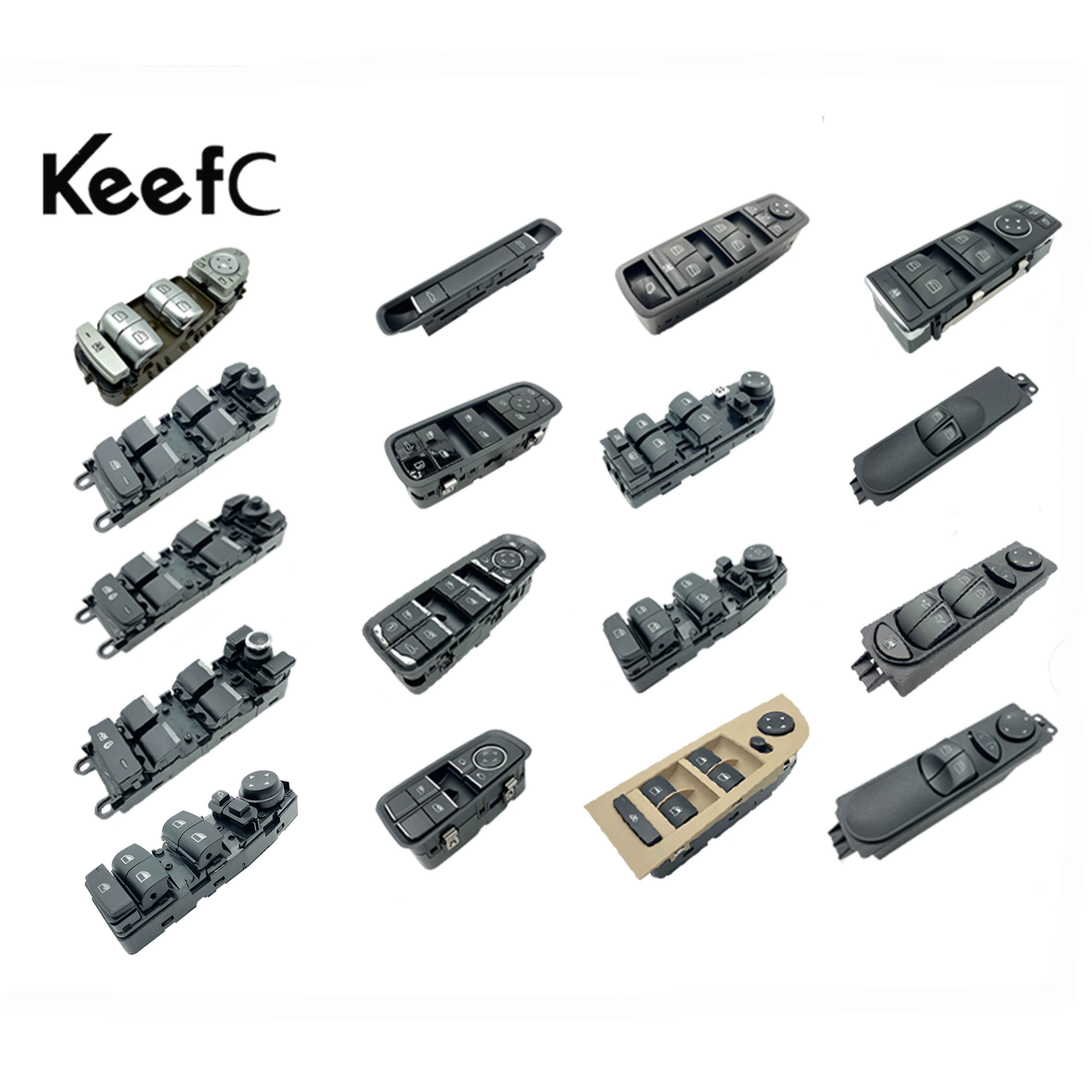 KEEFC Car Electric Master Window Lifter Switch  Driver Window Mirror Switch Control Unit For Mercedes benz BMW Porsche