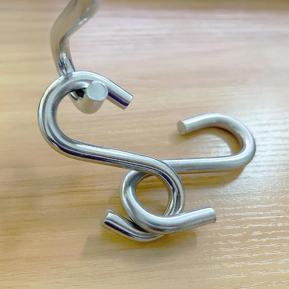 hanging closes bags S Hooks Heavy-Duty Genuine Solid 304 316Stainless Steel S Shaped Hanging Hooks