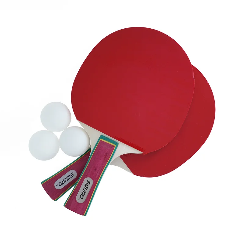 Customized Portable Table Tennis Set Double Layer Case Sports Entertainment Table Tennis Racket Rubber Pingpong Bats featuring