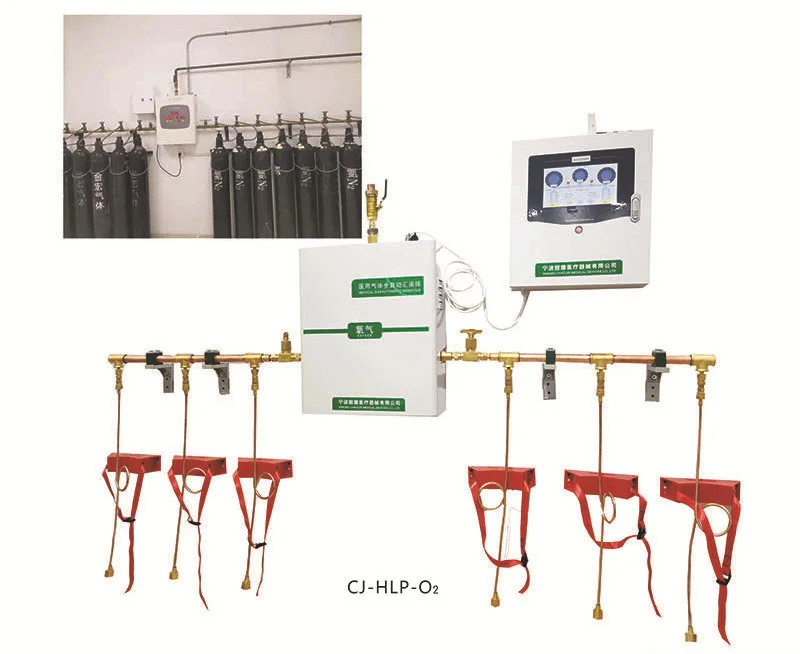 Customized Automatic Bus Center Oxygen Gas Control Cabinet Liquid Crystal Display Medical Gas Station Rehabilitation Equipment