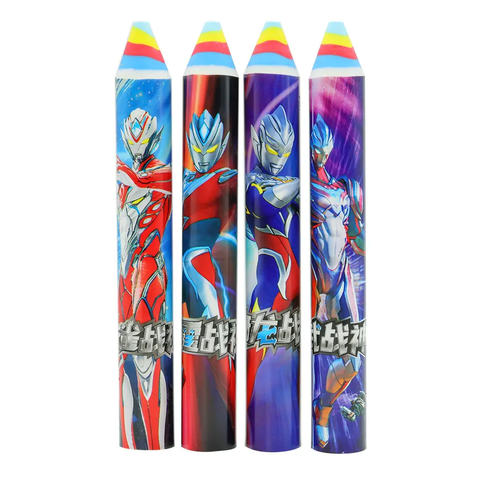 Sinic Giant r pen shape eraser Anime Cartoon Hero Stationery Children Special Student School Supplies colored factory wholesale