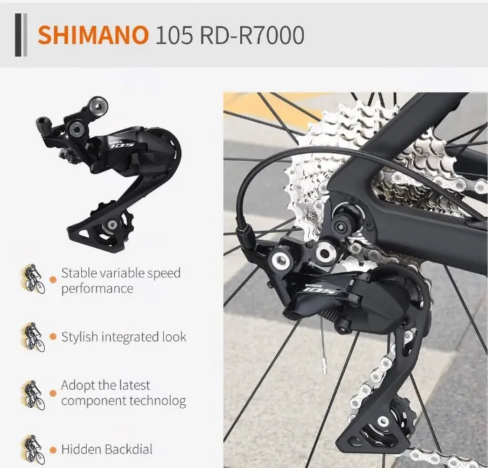 SAVA Factory Wholesale 22 Speed T800 Carbon Fiber Fork V Brake Carbon Road Bike Bicycle Racing Bike Bicicleta for Men Women