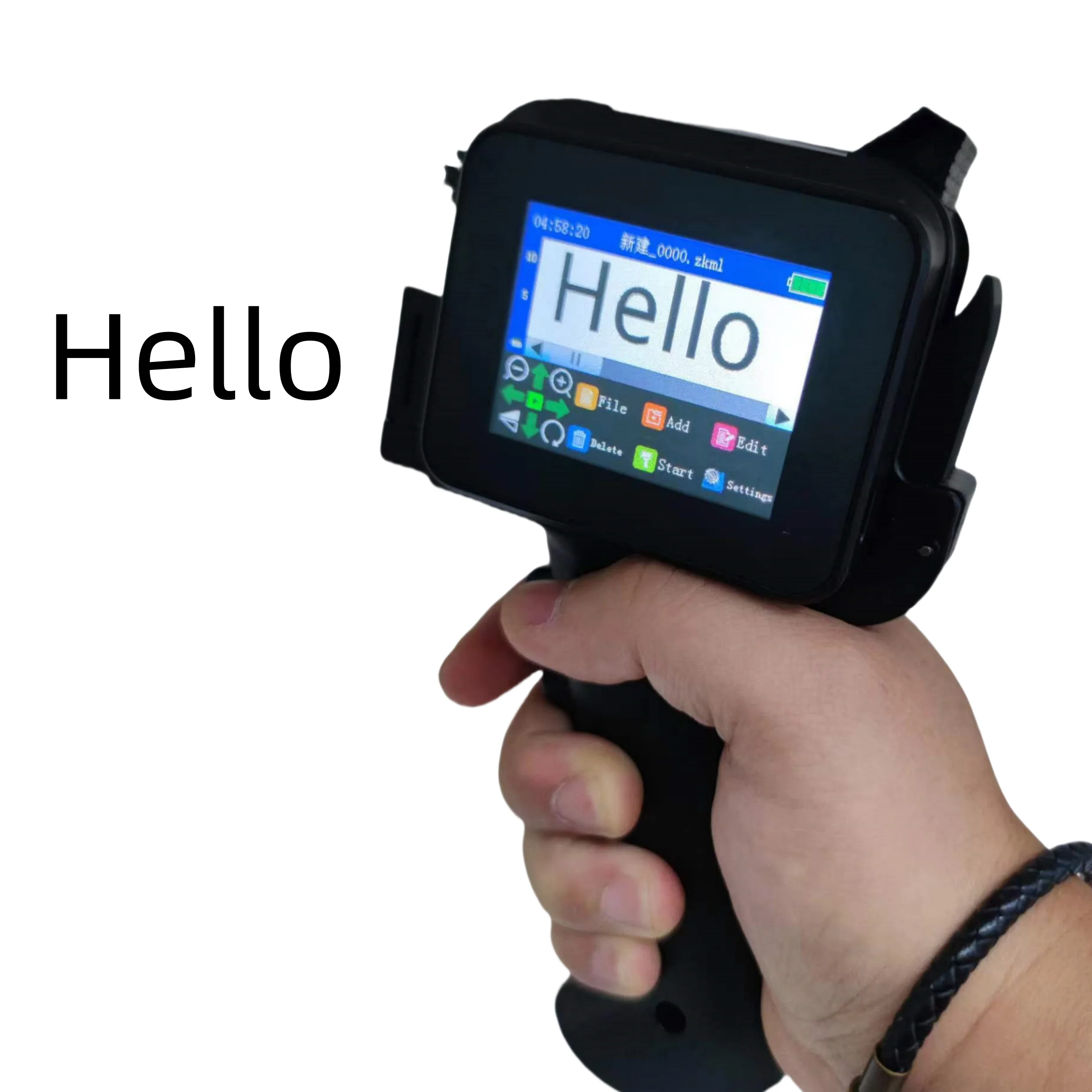 Hot Selling Mini Portable Handheld Inkjet Printer LCD Full Screen Multilingual TIJ Expiry Date Image Printing Coding Machine