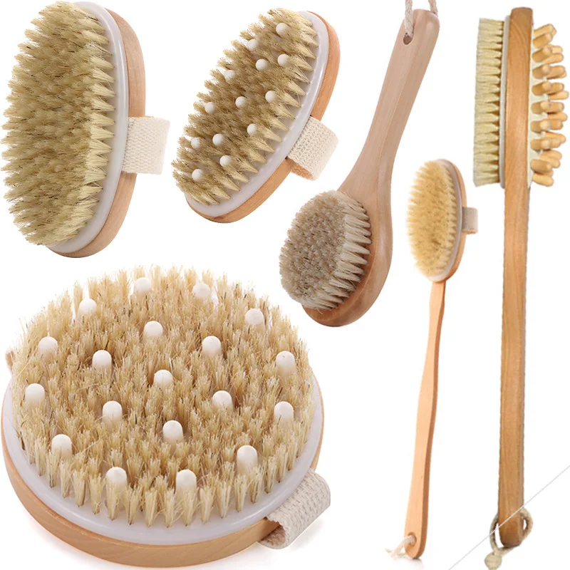 Bamboo Bathrub Back Brush Massage Exfoliating Magic Bath Bath