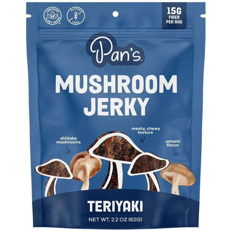 Mushroom Jerky Packaging Custom Moisture Proof Stand Up Snack Chip Pouch Aluminium Foil Mylar Bag For Nuts