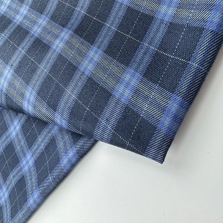New Fashion TR Suiting Fabric 80% Polyester 20%Viscose Woven Fabric Yarn Dyed Check Suit Fabric For Men