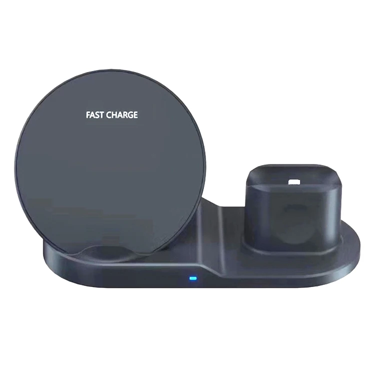  Новейшая беспроводная зарядная станция 3 в 1 с подставкой iWatch для Qi подставка быстрой зарядки iPhone 12/12