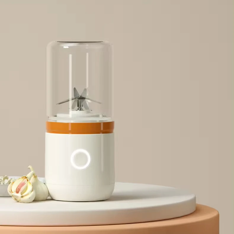 New Design Hot Sale High Borosilicate Glass Portable Blender And Grinder Coffee Bean Mashed Garlic Small USB Mixer Grinder