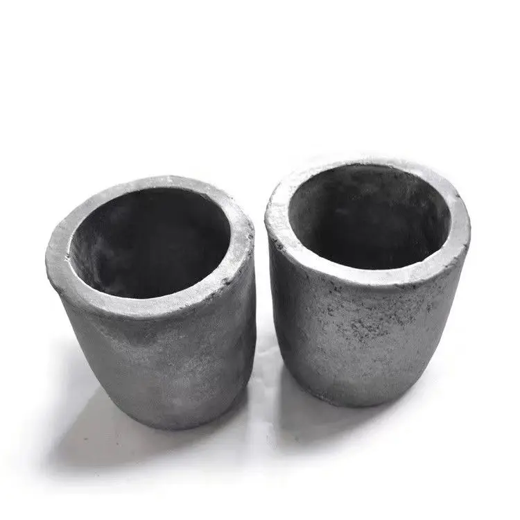 High-temperature resistant gold and silver smelting laboratory finely processed high-purity graphite crucible