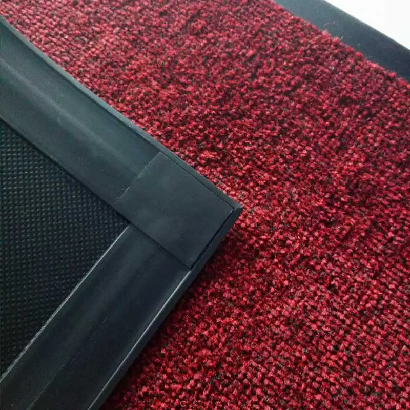 Waterproof Anti slip Red Outdoor PVC Flooring Roll Absorbent Carpet Cotton Door Entry Mat for home