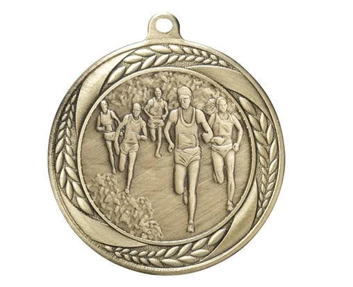 OEM Metal Star Logo Embossed Souvenir Sports Iron Medal