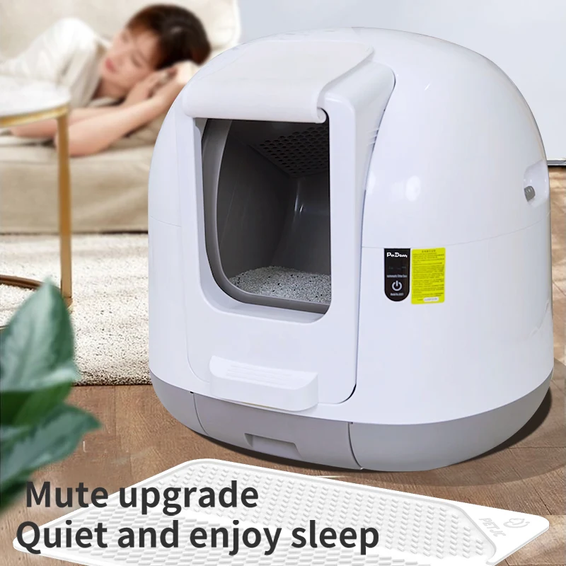 
2021 factory price smart Plastic automatic cat toilet pet cleaning for cat toilet 