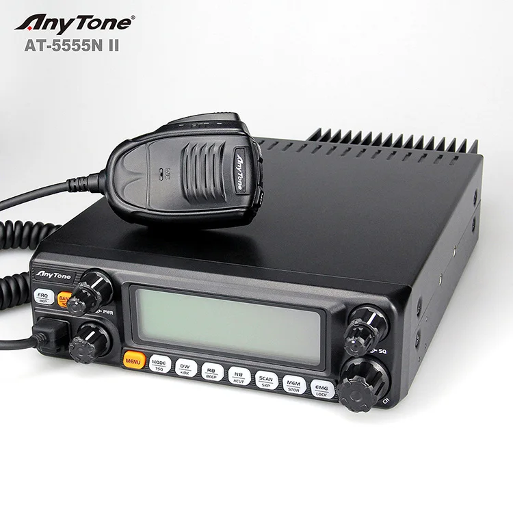 AnyTone AT5555N II  High Power Long Range AM FAM SSB CB radio 25.615-30.105MHz FOR Ham Radio transceiver 27mHZ