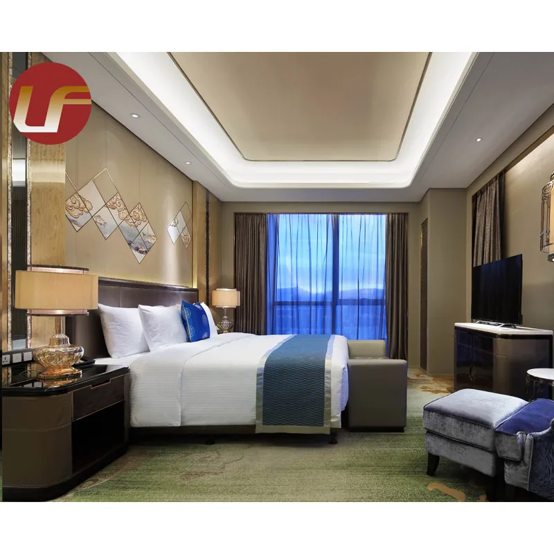5 Star Hotel Hohhot Wanda Vista Bedroom Set Modern Double&Twin Room Hotel Room Customized Hotel Bedroom Furniture