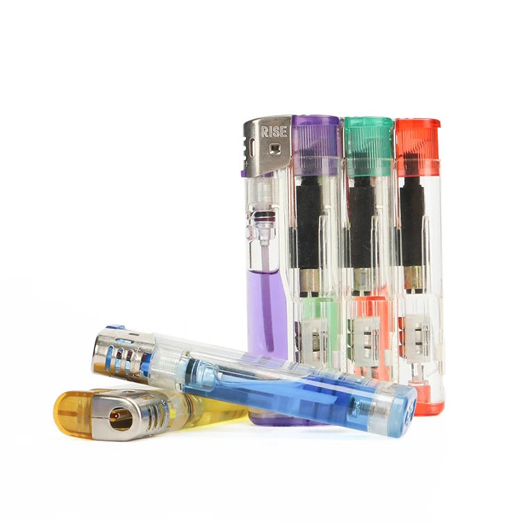 New design disposable cigarette plastic electronic refillable lighter custom cigar lighter