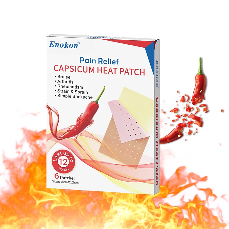 New Product Herbal Pain Patch Chinese Capsicum Plaster With Far Infrared Medicated